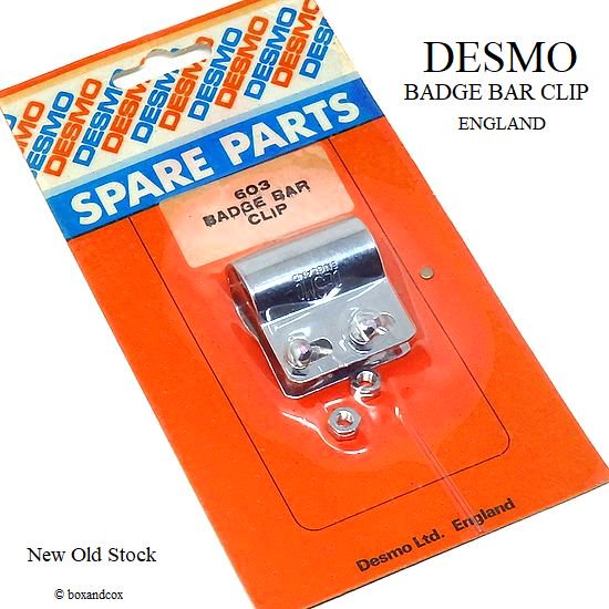 NOS DESMO ENGLAND BADGE BAR CLIP/ デスモ バッジクリップ デッドストック オリジナルパッケージ未開封 –  ローバーミニ ウェブマガジン《STREET MINI WEB》