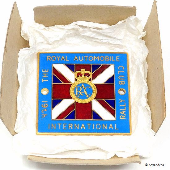 NOS 1970年19th THE ROYAL AUTOMOBILE CLUB INTERNATIONAL RALLY CAR  BADGE/RACラリー グリル・カーバッジ デッドストック – ローバーミニ ウェブマガジン《STREET MINI WEB》